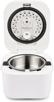 Yum Asia Hotaru IH Rice Cooker with Ceramic Bowl 0.54L – Chalk White