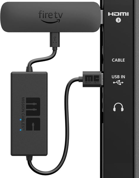 USB Power Cable for Amazon Fire TV (Eliminates the Need for AC Adapter)