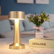 Cordless Table Lamp – Rechargeable LED Desk Lamp with Touch Control, 3-Level Warm Dimming Metal Bedside Reading Light for Bedroom & Dining
