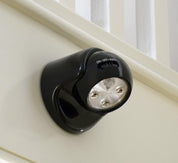 Battery Operated PIR Motion Sensor Cordless LED Security Light – Removable, Wireless, Indoor Outdoor Wall Lamp (Black, No Batteries)