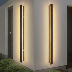 Outdoor Modern Wall Light - 60CM, 18W 1100LM Long Strip Wall Sconce with 3000K Warm White Light, IP65 Rainproof for Porch, Garden, Patio, and Garage