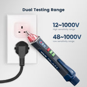 Electric Voltage Tester Pen with NCV Flashlight & Buzzer Alarm