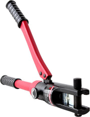 10T Hand Operated Hydraulic Crimping Tool Range 10mm² to 120mm² for Cable lugs Hydraulic Crimping Crimper Wire Terminal Lug Tool with 8 Pairs Dies