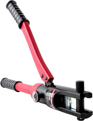 10T Hand Operated Hydraulic Crimping Tool Range 10mm² to 120mm² for Cable lugs Hydraulic Crimping Crimper Wire Terminal Lug Tool with 8 Pairs Dies