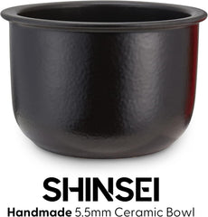 Yum Asia Tsuki Mini Rice Cooker – Pebble Grey – 0.45L Shinsei Ceramic Bowl