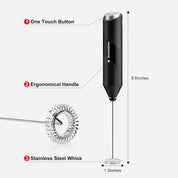 Milk Frother Handheld Electric Foam Maker Coffee Drink Mixer Wand
