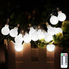 JXLEDAYY 13 M 100 LED Fairy Lights Outdoor IP44 Waterproof Globe String Lights Warm White 2700K Battery Operated Christmas Lights with Remote 8 Modes