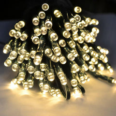 65.62ft/ 20m 200 LED Solar Lights Outdoor Garden Fairy String Lights Blue Christmas Tree Lights Waterproof 8 Modes