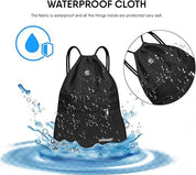 Drawstring Gym Sport Bag – Waterproof Zipper Backpack for Travel, School & Hiking