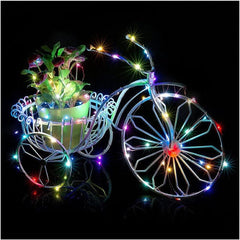 Garden Fairy Lights – 2M, 20 Lights, Warm Copper Wire, Solar Powered String Lights for Yard, Outdoor Christmas Tree, Courtyard, Wall, Fence, Balcony, and Garden Decor (Yellow)