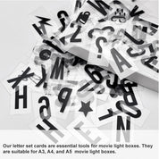 104pcs LED Cinema Light Box Letters Numbers & Symbols – 65x35mm