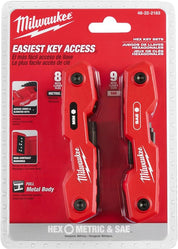17-Key Folding Hex Key Set SAE/Metric