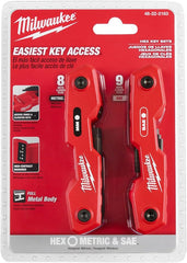 17-Key Folding Hex Key Set SAE/Metric