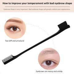 3-Pcs Hair Brush Set – Slick Back Brush, Edges Brush & Rat Tail Comb for Women