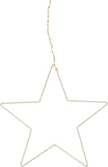 Outdoor Hanging Star Light Window Decoration 134 Warm White LEDs Cluster Effect (D) 38cm IP44