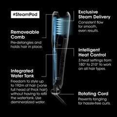 Steam Hair Straightener & Styling Tool, SteamPod 3 for All Hair Types