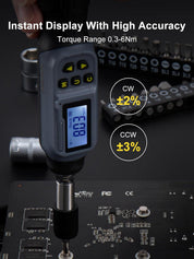 Digital Torque Screwdriver 0.3-6 Nm 27-in-1 Set