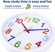 “8.5'' Silent Non-Ticking Wall Clock – Modern Quartz Battery Operated Home Decor”