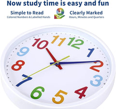 “8.5'' Silent Non-Ticking Wall Clock – Modern Quartz Battery Operated Home Decor”