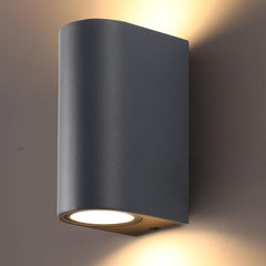 Anthracite Grey GU10 Up/Down Outdoor Wall Lights, IP44 Waterproof, Mains Powered for Garden/Patio