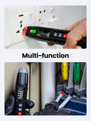 KAIWEETS Multi-function Voltage Tester, Non-Contact Electrical Tester, 600V AC/DC Voltage Test, Sensitivity Electric Voltage Pen with NCV, LED Flashlight, Resistance, capacitance, Diode Testing