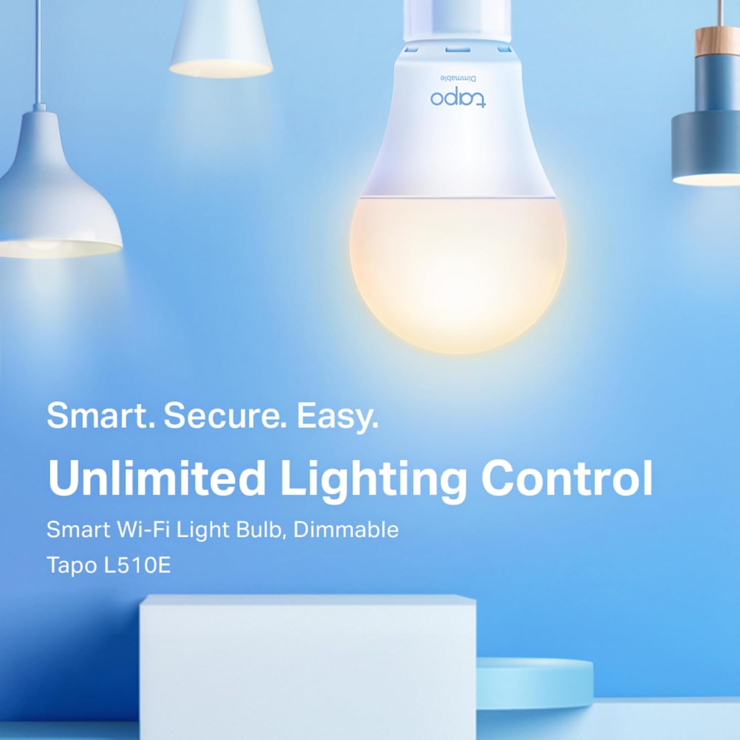 Tapo Smart Bulb, Smart WiFi LED Light, E27, 9W, Works with Amazon Alexa(Echo and Echo Dot), Google Home, Dimmable Soft Warm White, No Hub Required L510E [Energy Class F] (Pack of 2)
