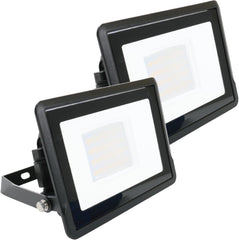 20W LED Outdoor Floodlight - 2000LM, IP65 Waterproof, 6500K Daylight, Energy-Efficient, 2-Pack for Garden & Garage