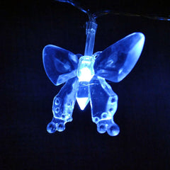 Battery Powered Butterfly LED Fairy Lights 40LEDs 4M (Pink)