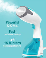 Portable Clothes Steamer 1200W Fast Heat Auto-Off