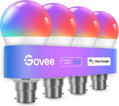 Govee RGBWW Smart Bulbs, B22, WiFi LED with Music Sync, 800LM, 60W Equivalent, 2 Pack