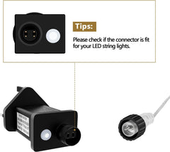 31V LED Transformer Plug with Timer & 8 Modes – Power Supply for Christmas Tree, Net, and Icicle Lights