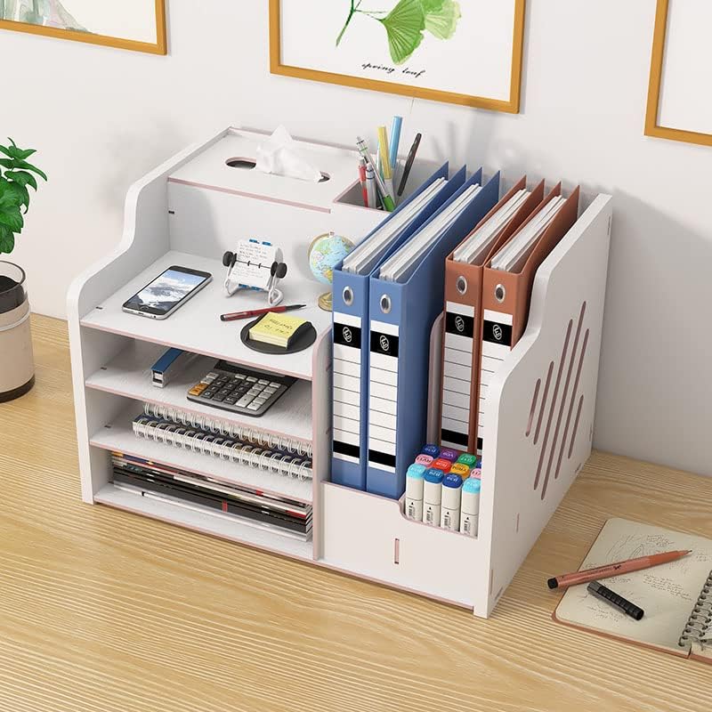Updated Wooden Desk Organiser – Large Capacity A4 File & Office Storage Box