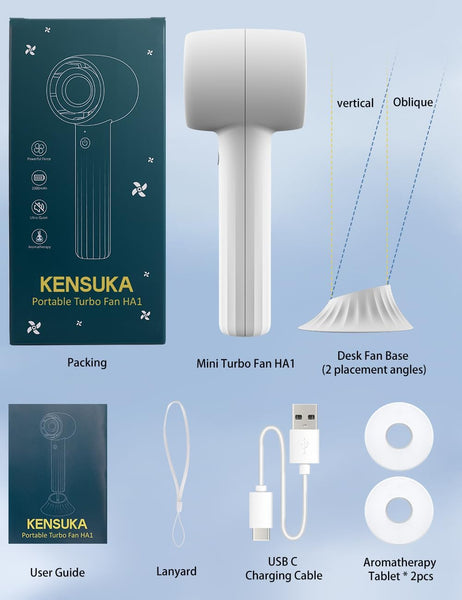 Rechargeable Handheld Fan with Aromatherapy HA1 – KfDirect