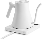 Fellow Stagg EKG 0.9L Electric Gooseneck Kettle, Matte White, Stainless Steel, Quick Heating, Pour-Over Coffee & Tea Kettle, 220V G Plug