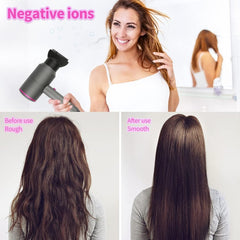 Professional Ionic Hair Dryer – Powerful AC Motor, Fast Drying with 2 Speed 3 Heat Settings, Cool Shot, Diffuser & 2 Nozzles