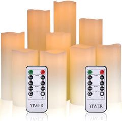 Set of 5 Real Wax Flameless Candles – 5.5