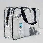 2 Pcs Clear Toiletry Bags – Large Waterproof Transparent Makeup & Travel Organizers