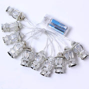 Ramadan Eid Lantern String Lights, Battery Powered LED Mubarak Decorative Lights for Home, Bedroom, Garden & Festival Parties