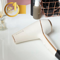 Hair Dryer with OPTIheat – Ionic Conditioning, Diffuser & 2 Nozzles, Professional Results