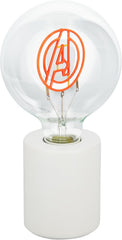 Paladone Marvel Avengers Decorative LED Neon Bulb Lamp - E27 Glass Lightbulb, Officially Licensed Superhero Gift, Fun Light for Bedrooms & Homes