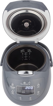 Yum Asia Panda Mini Rice Cooker – 0.63L Ninja Ceramic Bowl, Fuzzy Logic, 8 Cooking Functions, LED Display, 220-240V