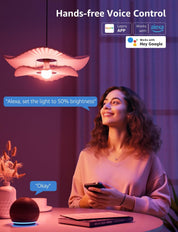 Lepro B22 AI Smart Bulb, Color Changing WiFi 806lm