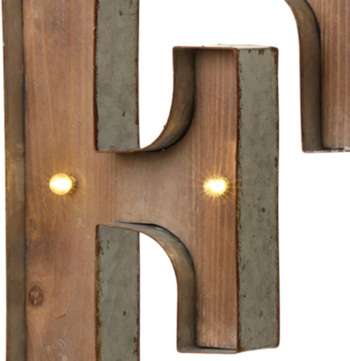 Vintage Carnival Letter Light F Metal LED