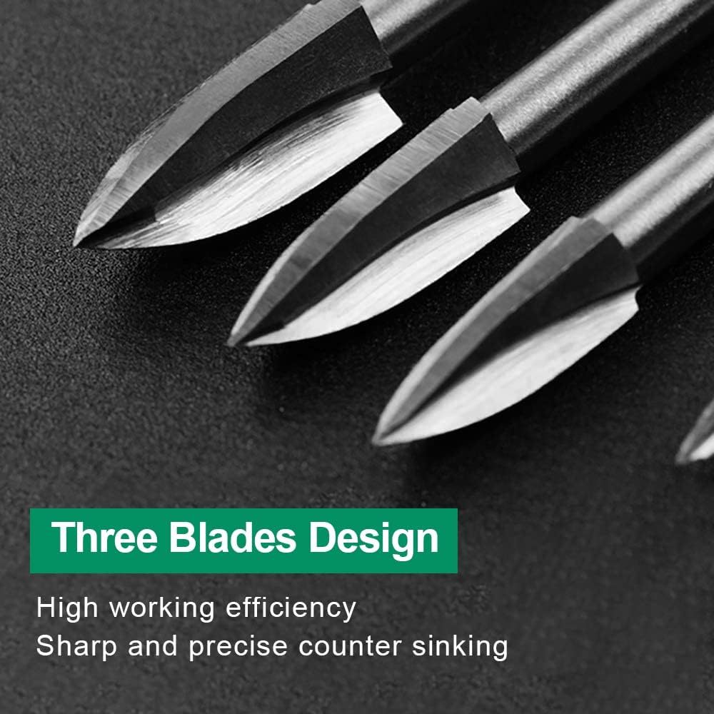 Dremel Rotary Tool Wood Carving Bits 5PCS 1/8” Shank