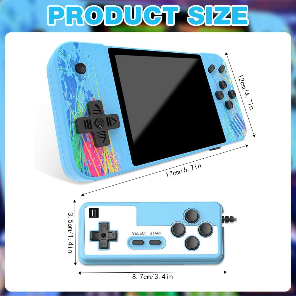 Retro Handheld Game Console – 3.5" HD Screen, 800 Classic Games, TV & 2-Player Support