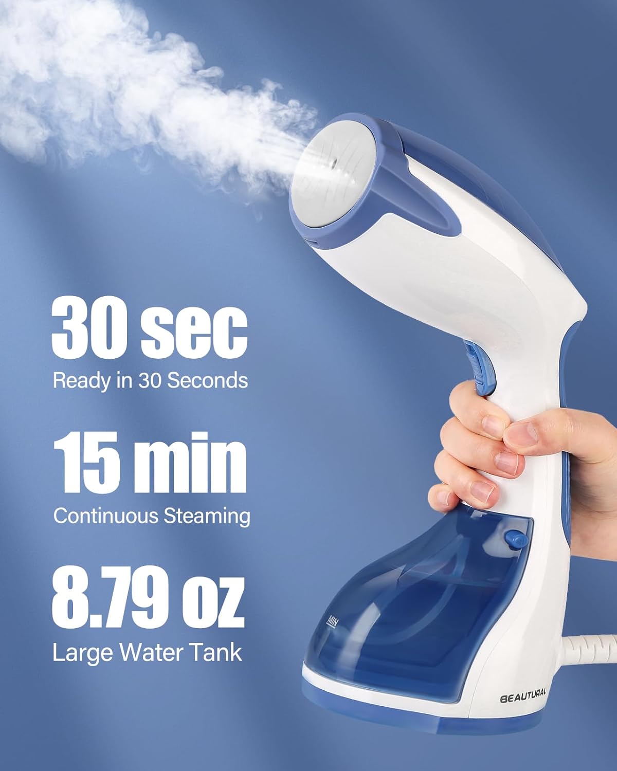 Portable Handheld Clothes Steamer 1200W Fast Heat