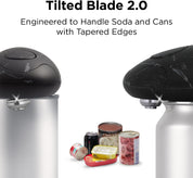 Kitchen Mama Auto 2.0 Electric Can Opener – Hands-Free, Smooth-Edge, Tilted Blade 2.0, Food-Safe, Battery Operated – Marble Black