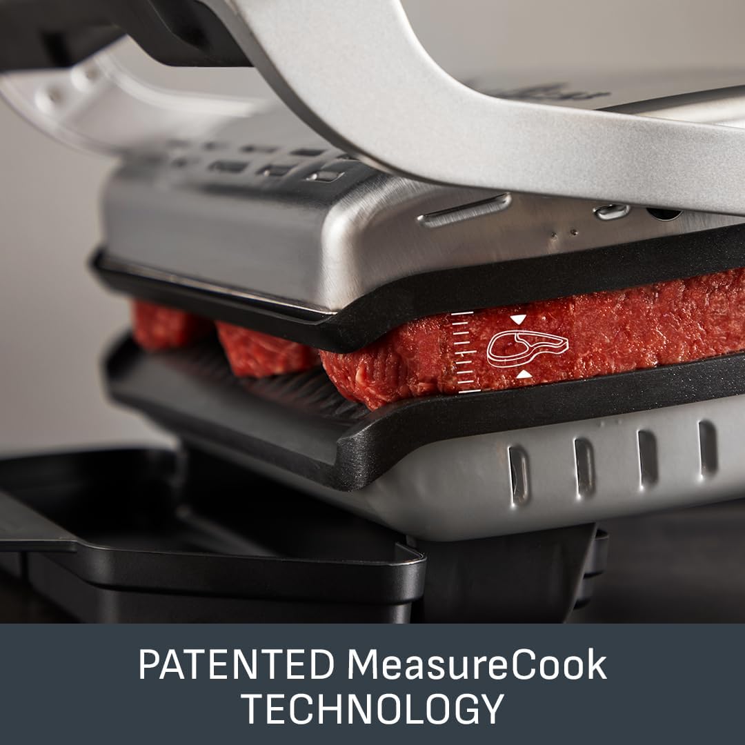 OptiGrill Plus XL Electric Grill – 9 Auto Cooking Programs, Non-Stick Removable Plates, Stainless Steel