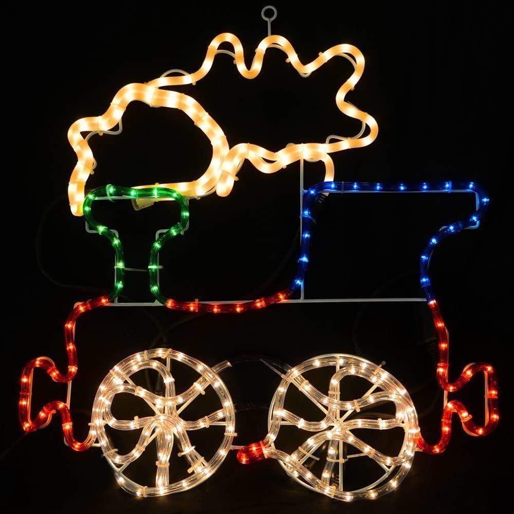 LED Rope Train Light - Multi-Coloured, Adjustable speed control, flexible, 	Mains Powered