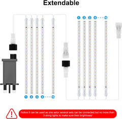 PEMOTech 16-Tube 576 LED Meteor Shower Lights Outdoor Cool White